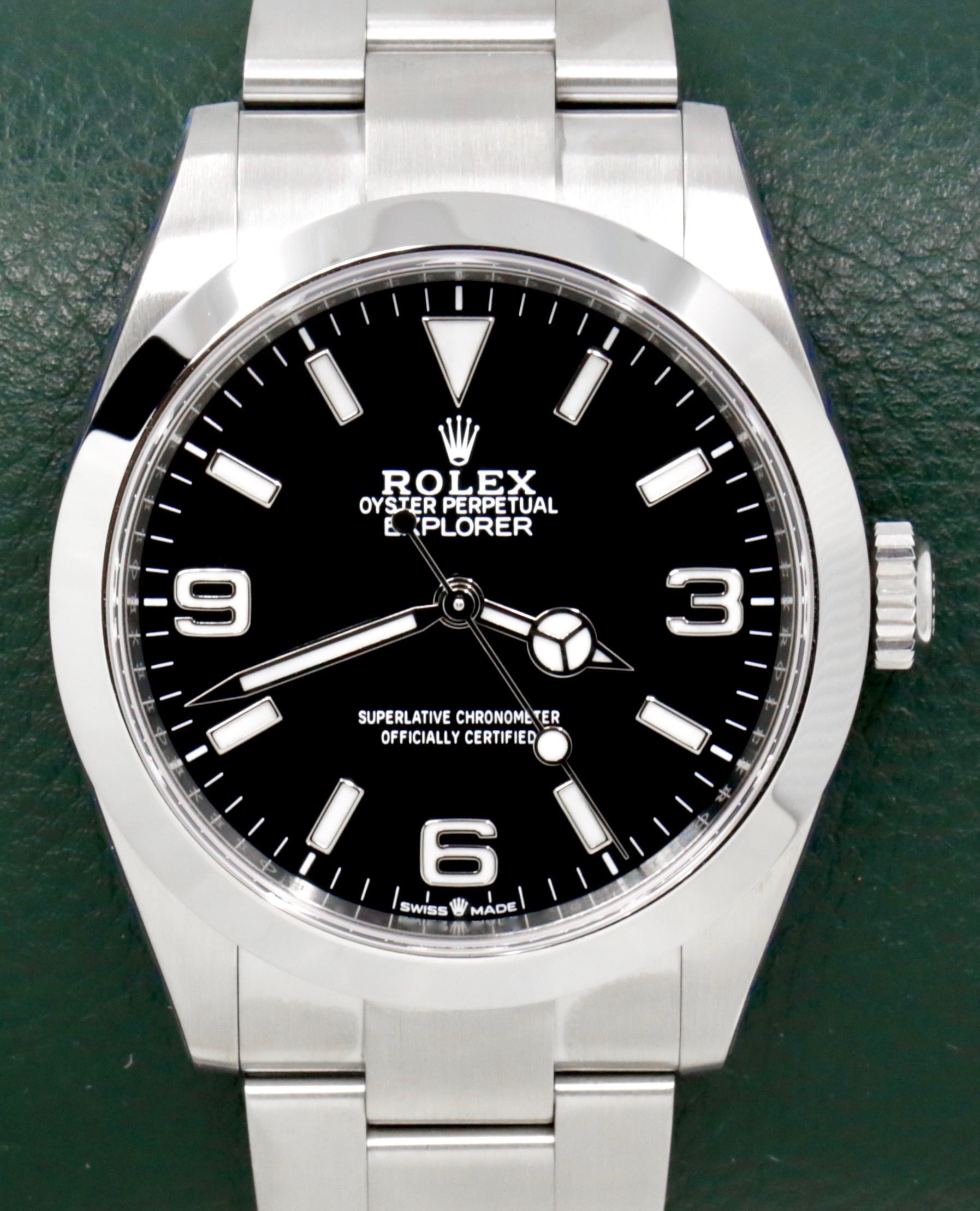 Rolex Explorer I, 40mm, Stainless Steel, 3,6,9 Explorer Dial, on Stainless Steel Rolex Oyster Bracelet, Ref. 224270, Circa: 2023, with Box, Books, Swing Tags, Rolex Warranty Card & Balance of 5 Year Rolex Factory Warranty