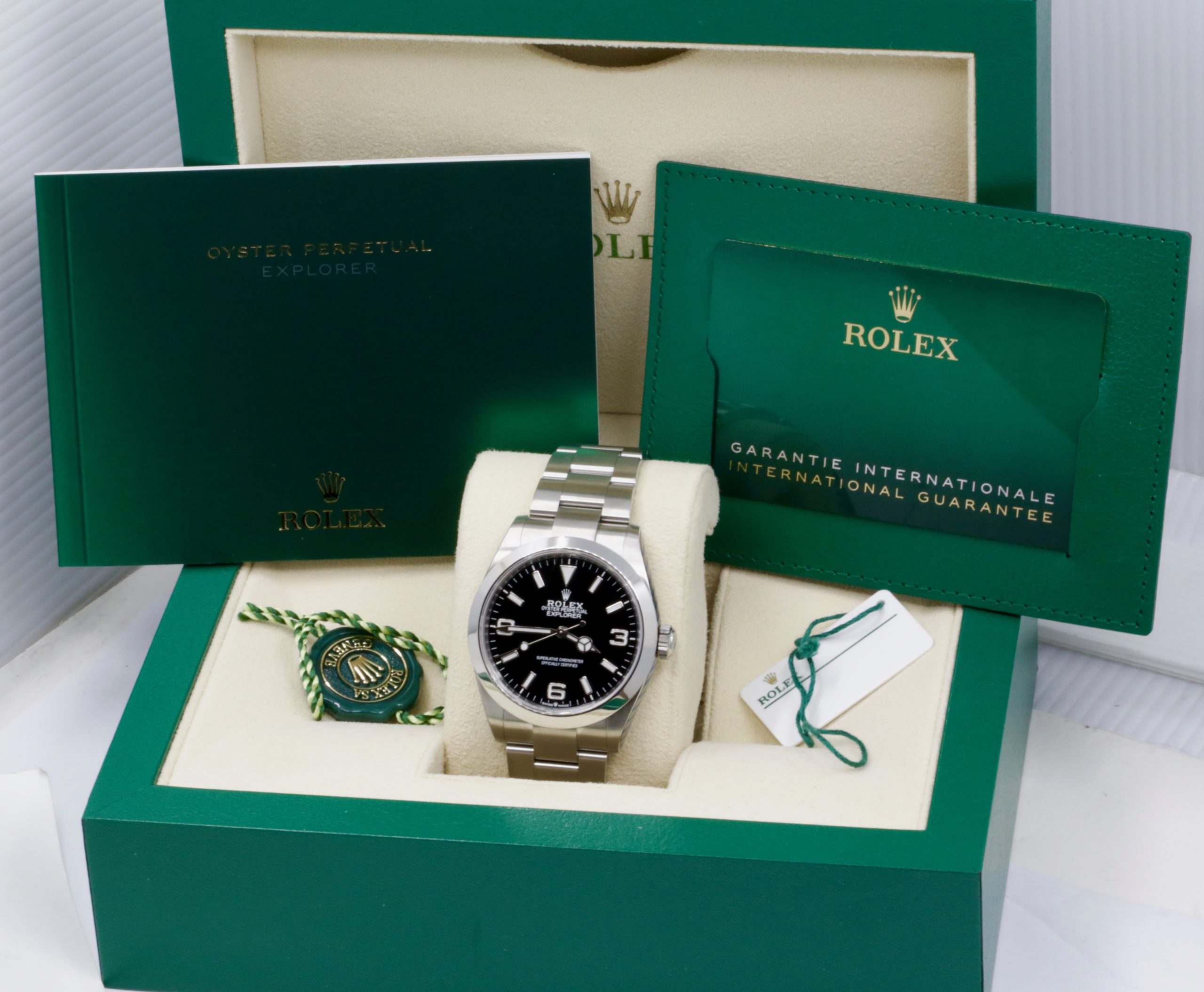 Rolex Explorer I, 40mm, Stainless Steel, 3,6,9 Explorer Dial, on Stainless Steel Rolex Oyster Bracelet, Ref. 224270, Circa: 2023, with Box, Books, Swing Tags, Rolex Warranty Card & Balance of 5 Year Rolex Factory Warranty - Image 7