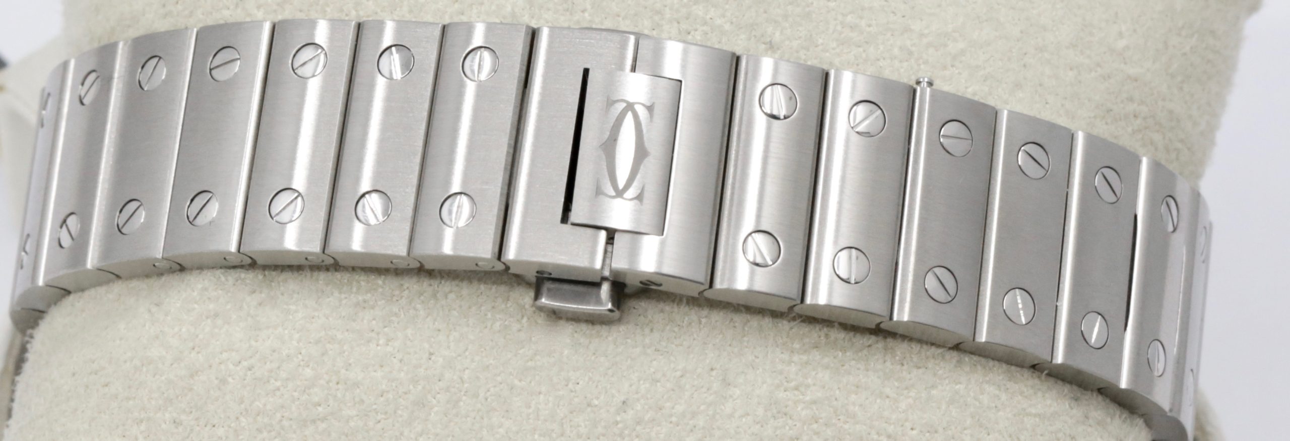 *UNWORN* Cartier Santos De Cartier Watch, Medium Size, Stainless Steel, Graduated Green Roman Dial, on Stainless Steel Cartier Bracelet, Ref. WSSA0061, Circa: 2024, Complete with Box, Papers & Balance of 2 Year Cartier Factory Warranty - Image 6