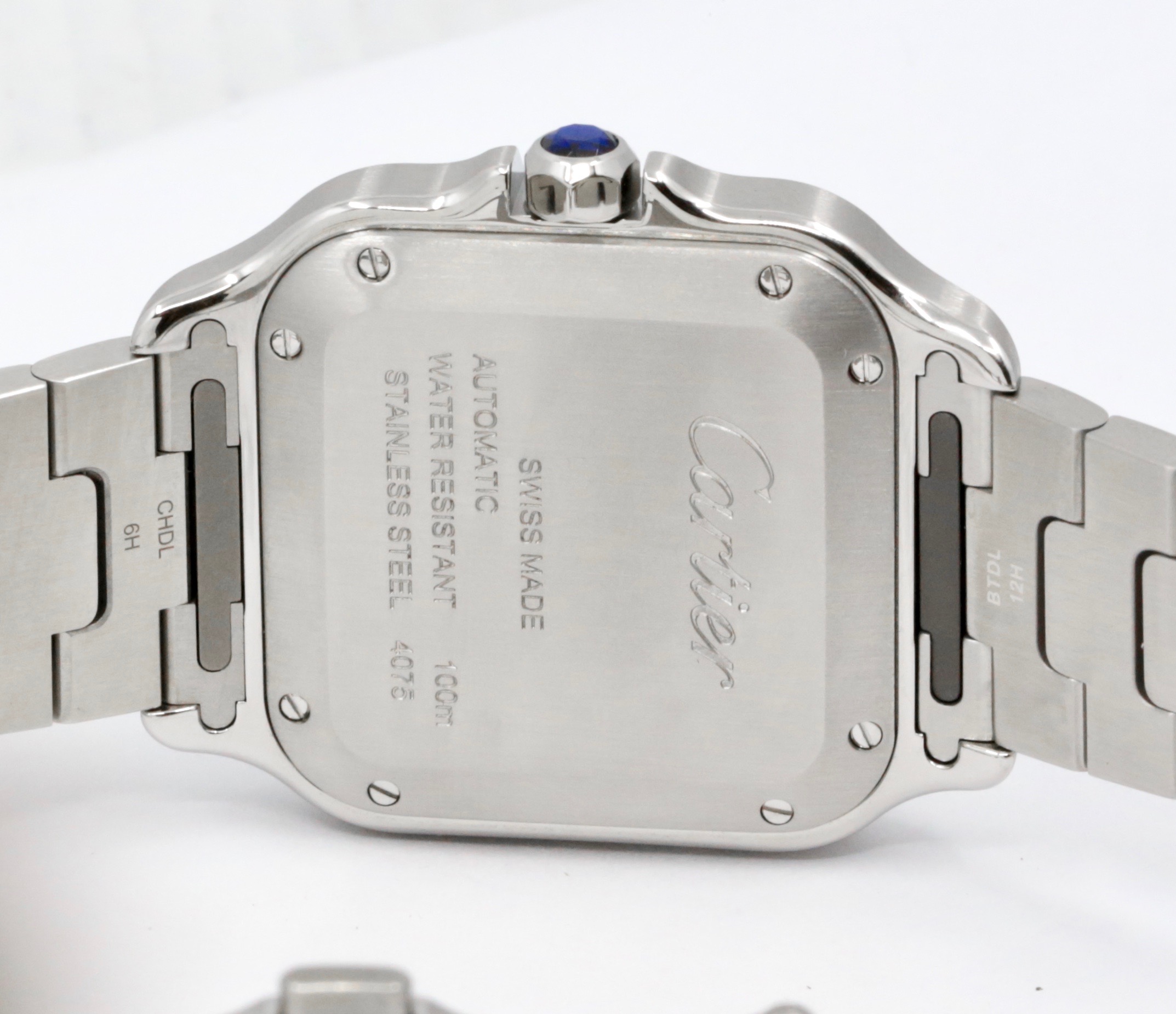 *UNWORN* Cartier Santos De Cartier Watch, Medium Size, Stainless Steel, Graduated Green Roman Dial, on Stainless Steel Cartier Bracelet, Ref. WSSA0061, Circa: 2024, Complete with Box, Papers & Balance of 2 Year Cartier Factory Warranty - Image 5