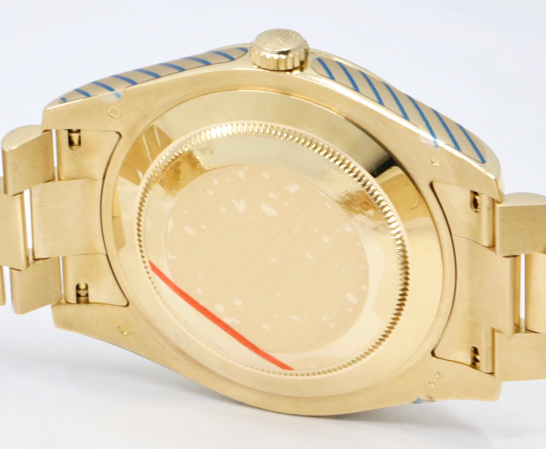 Rolex Day-Date II, 41mm, in 18ct Yellow Gold, Factory Set Champagne Diamond Dial on 18ct Yellow Gold Rolex President Bracelet, Ref. 218238,Circa: 2009, with Box, Books, Rolex Warranty Card, Rolex Service Card & Balance of 2 Year Rolex Service Warranty - Image 5