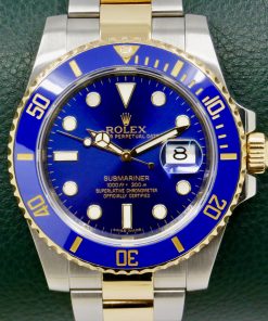 Rolex Submariner Date "Bluesy", 40mm, Stainless Steel & 18ct Yellow Gold, Blue Ceramic Bezel, Blue Index Dial, on Stainless Steel & 18ct Yellow Gold Rolex Oyster Bracelet, Ref. 116613LB, Circa: 2015, with Box, Books, & Rolex Warranty Card