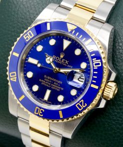 Alternative view of Rolex Submariner Date "Bluesy", 40mm, Stainless Steel & 18ct Yellow Gold, Blue Ceramic Bezel, Blue Index Dial, on Stainless Steel & 18ct Yellow Gold Rolex Oyster Bracelet, Ref. 116613LB, Circa: 2015, with Box, Books, & Rolex Warranty Card