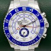 Rolex Yacht-Master II, 44mm, Stainless Steel, Blue Ceramic Bezel, White Index Dial, on Stainless Steel Rolex Oyster Bracelet, Ref. 116680, Circa: 2018, Complete with Box, Books, Swing Tags, & Rolex Warranty Card *NEAR MINT with stickers*