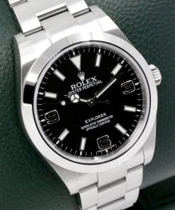 Alternative view of Rolex Explorer I, 39mm in Stainless Steel, Black 3,6,9 Mark 1 Dial on a Rolex Oystersteel Bracelet, Ref. 214270, Circa: 2017, Box, Books, & Rolex Warranty Card