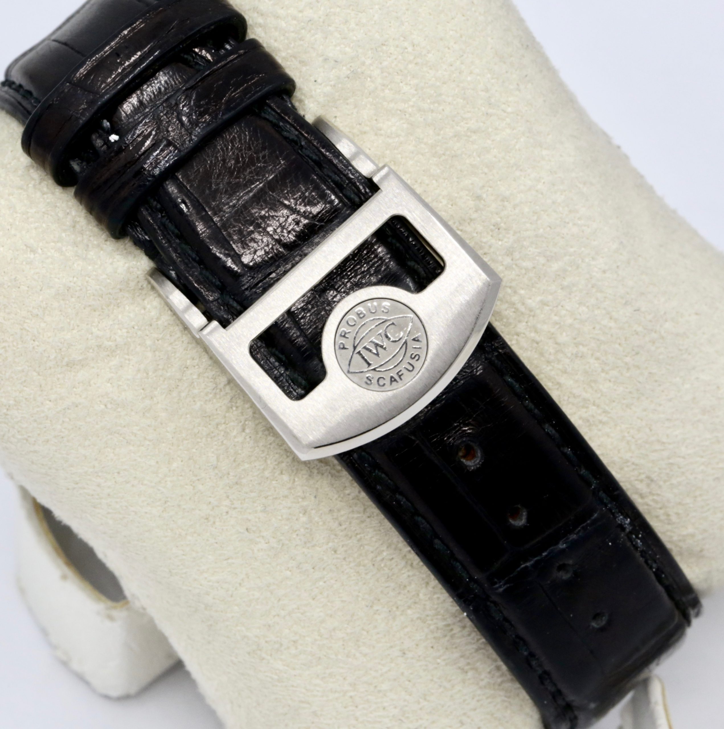 IWC Portugieser Perpetual Calendar, 18ct White Gold, Blue Arab Dial, on Black IWC Alligator Strap with 18ct White Gold Deployant, Ref. IW503401, Circa: 2018, with Box, Papers, & Balance of 2 Year IWC Service Warranty - OUR PRICE: $33,500 *HUGE SAVINGS OFF $67,600 RRP!! - Image 6