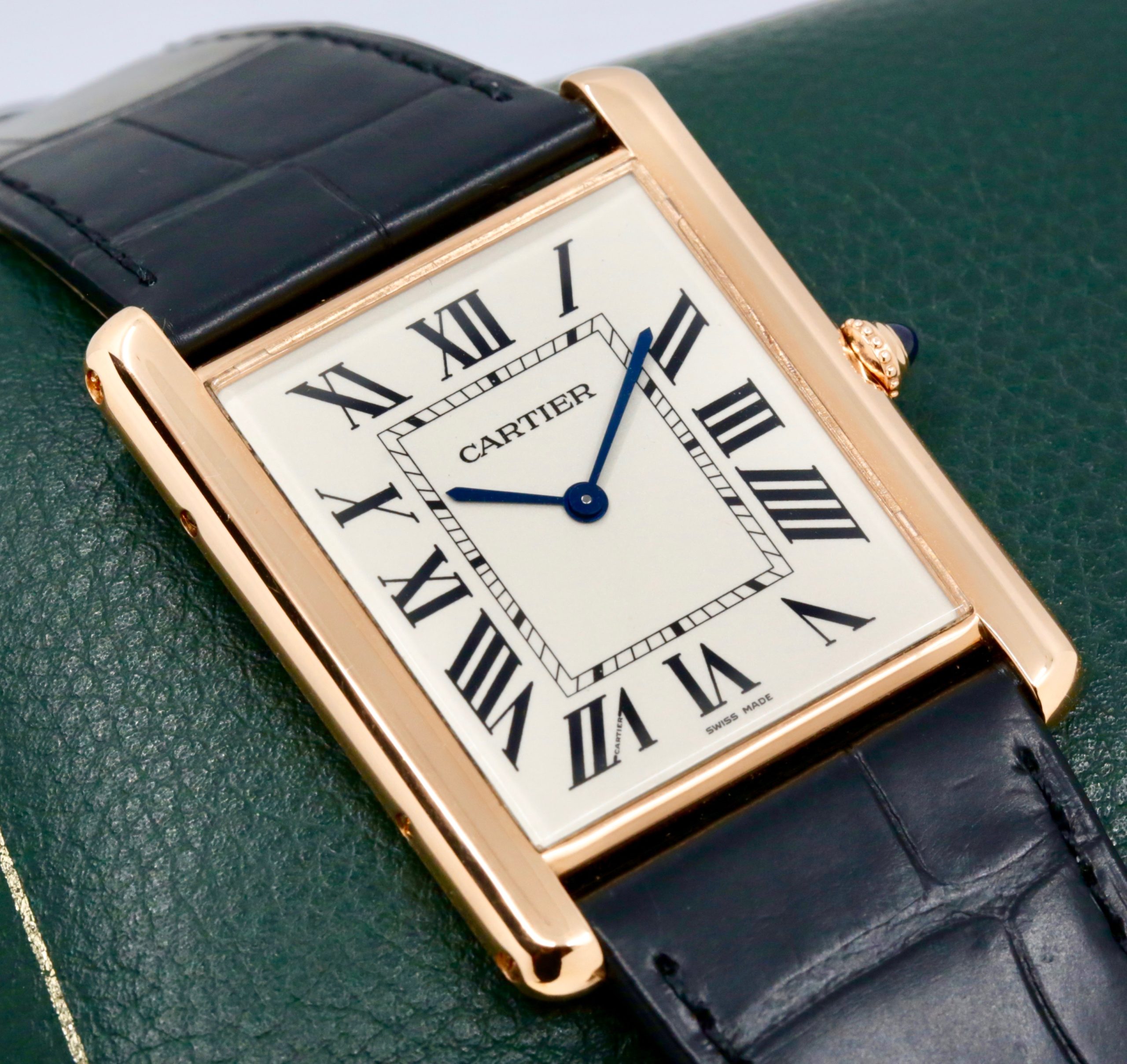 Cartier Tank Louis Collaborateur Edition XL 3280 18kt Rose Gold Box and Papers