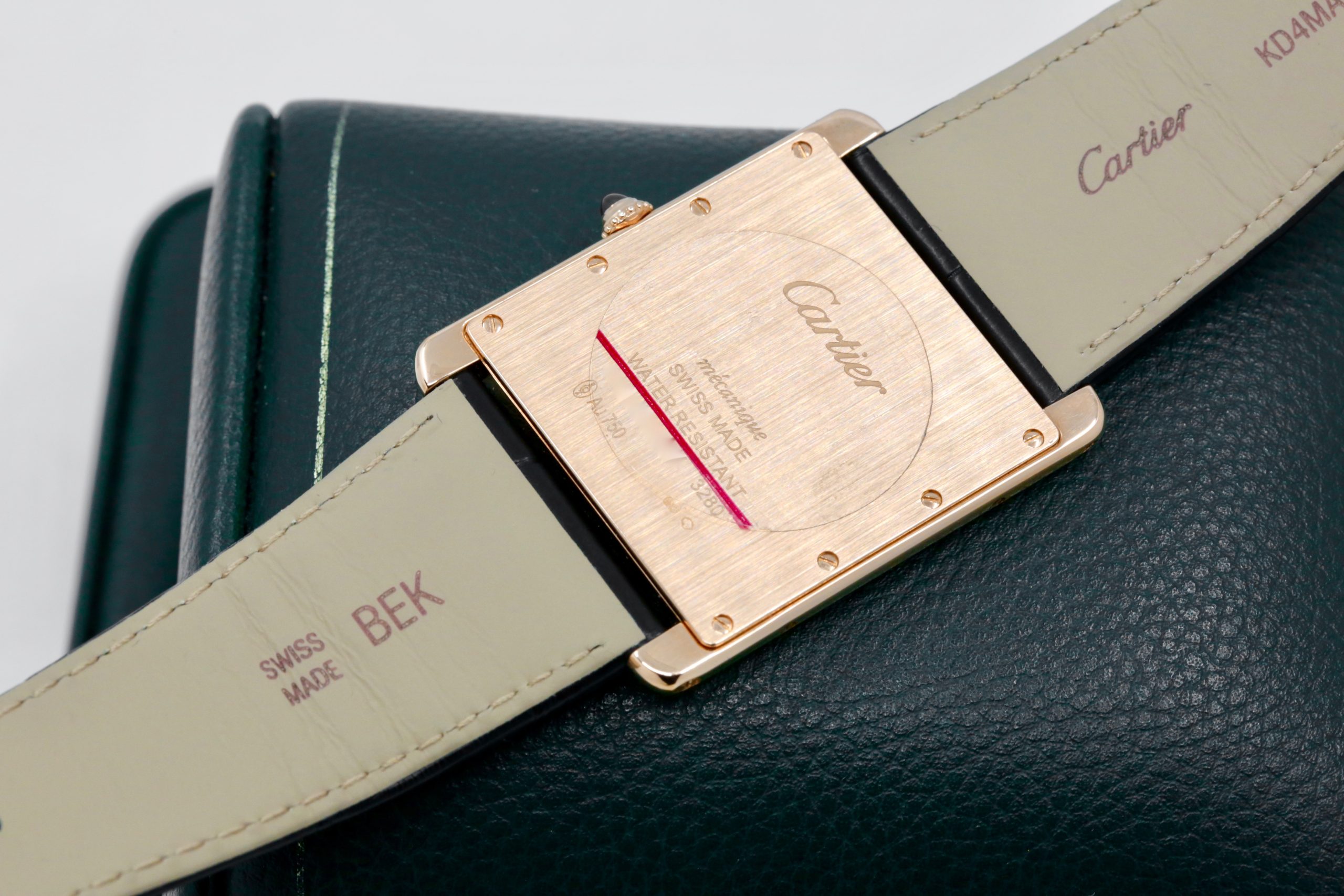 Cartier Tank Louis XL, 18ct Rose Gold Case, Manual Winding, Silver Roman Dial, Blued Steel Hands, on Black Cartier Alligator Strap on 18ct Rose Gold Cartier Tang Buckle, Ref. W1560017, Circa: 2023 with Box, Papers & Balance of 2 Year Cartier Factory Warranty - Image 5