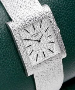 Vintage Patek Philippe Ref. 3553/1, Manual Wind, 18ct White Gold Bark-Finished Case, White Gold Bark-Finished Index Dial, on Matching 18ct White Gold Patek Philippe Integrated Bracelet, Circa: 1976, Sold New in October 1977, with Box & Patek Philippe Archive Certificate