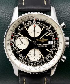 Breitling "Old Navitimer", 40mm, in Stainless Steel, Black Dial with Silver Sub-Dials, on Black Breitling Leather Strap with Stainless Steel Breitling Tang Buckle, Ref. A13022, Circa: 2001, Watch Only - $3,800 inc GST - Sold as Traded!