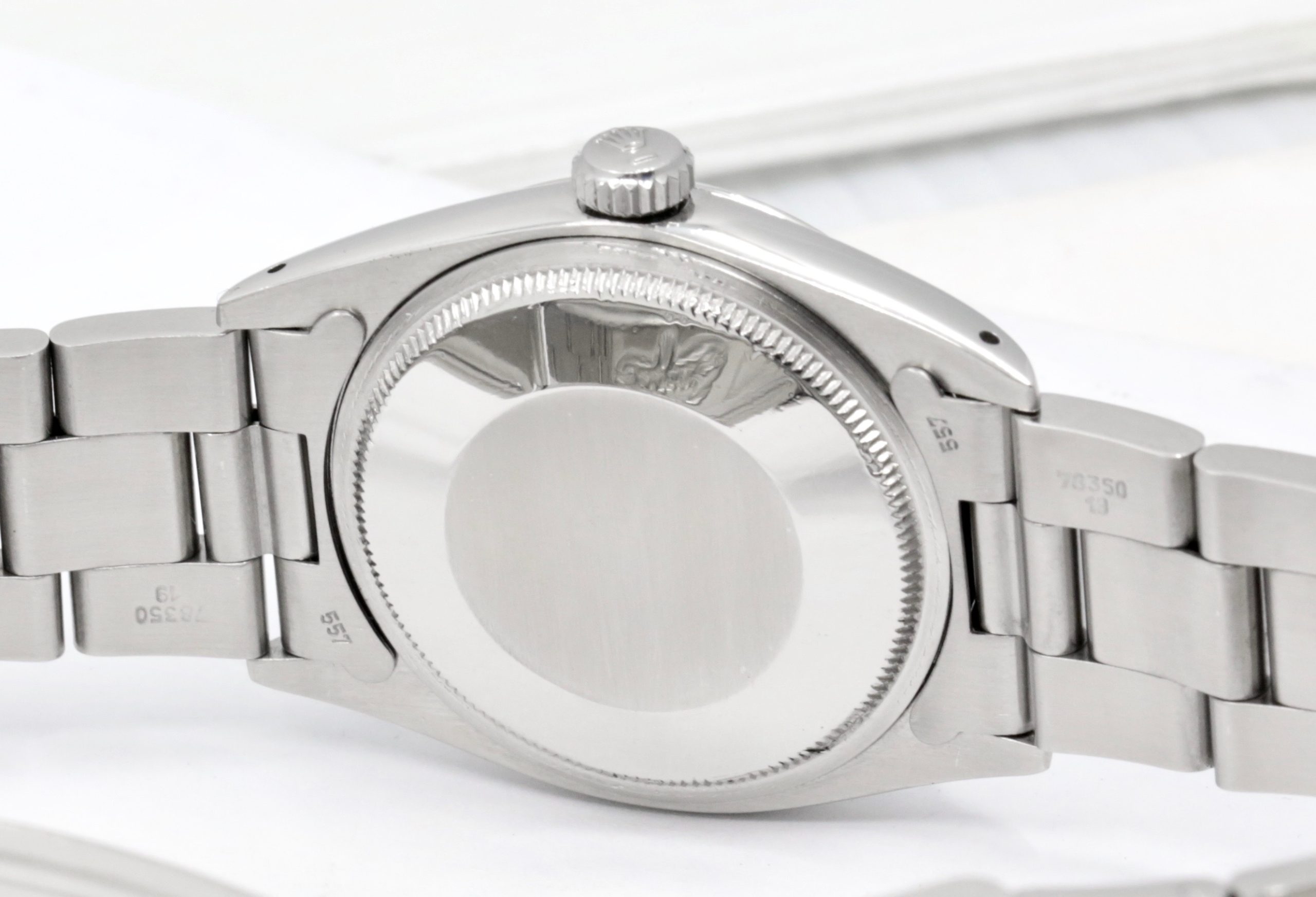 Vintage Rolex Oyster Perpetual Date, 34mm, Stainless Steel, Smooth Bezel, Silver Index Dial, on Stainless Steel Rolex Oyster Bracelet, Ref.1500, Circa: 1966 - Image 5