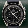 Vintage Omega Speedmaster Professional in Stainless Steel, Black Index Tritium dial marked "T Swiss T", on a new Navy Blue Molequin strap. Calibre 861, 17 jewel manual winding movement. Ref 145022-71ST Ca: 1971, "Watch Only"