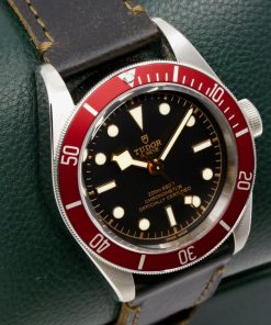 Alternative view of Tudor Black Bay Heritage, 41mm Stainless Steel Case, Black Index Dial with Gilt Accents, Red 60min Aluminum Bezel, on Brown Tudor Leather Strap with Stainless Steel Tudor Deployant, Ref. 79230R, Circa: 2020, with Box, Books, Swing Tag, Tudor Warranty Card & Balance of 5 Year Tudor Factory Warranty