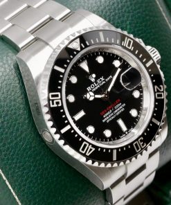 Alternative view of Rolex Sea-Dweller 43, in Stainless Steel, Black Ceramic Bezel, Black Index Dial, on Stainless Steel Rolex Oyster Bracelet, Ref. 126600, Circa: 2024, with Box, Books, Rolex Warranty Card & Balance of 5 Year Rolex Factory Warranty *with barcode sticker still on