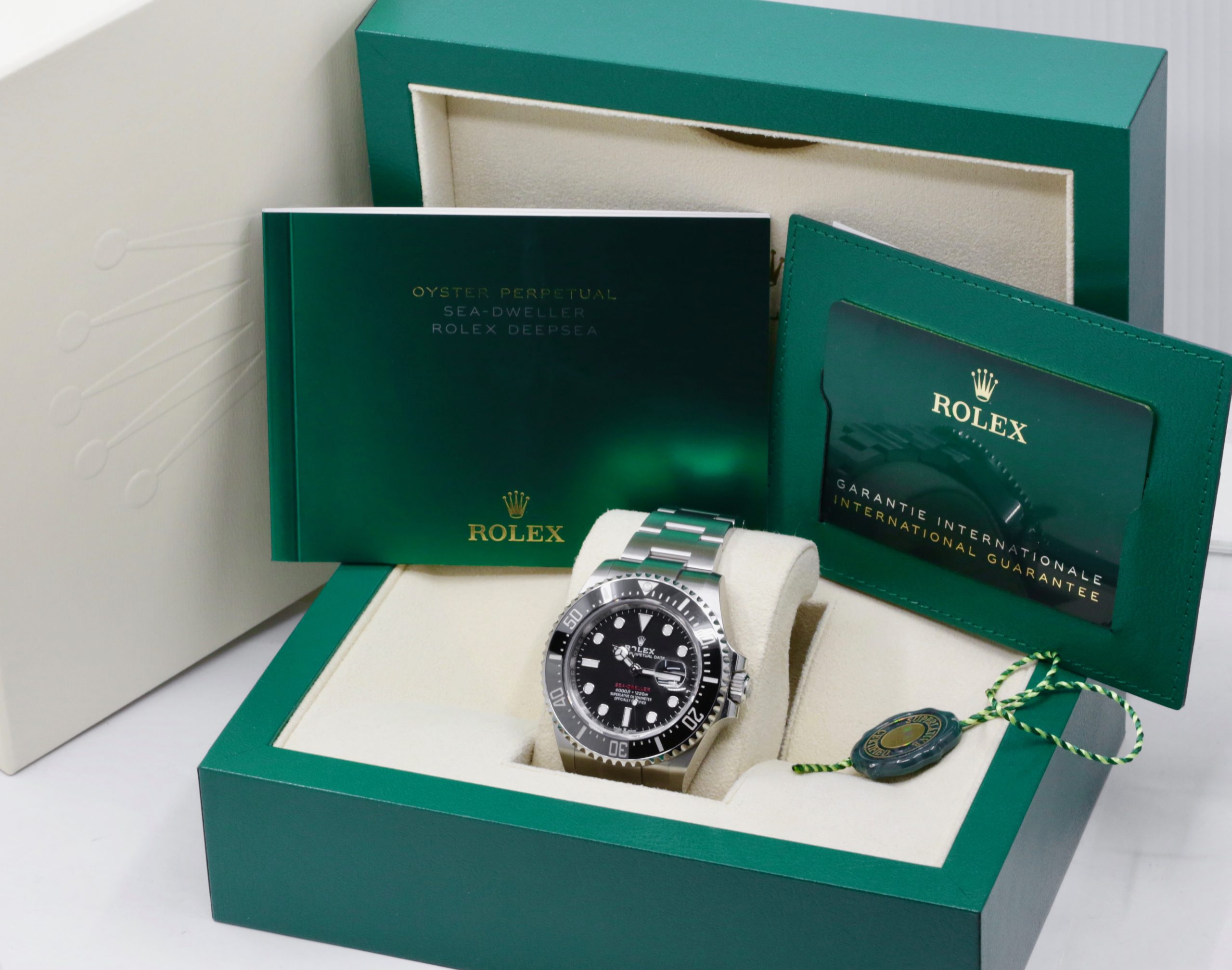 Rolex Sea-Dweller 43, in Stainless Steel, Black Ceramic Bezel, Black Index Dial, on Stainless Steel Rolex Oyster Bracelet, Ref. 126600, Circa: 2024, with Box, Books, Rolex Warranty Card & Balance of 5 Year Rolex Factory Warranty *with barcode sticker still on - Image 7