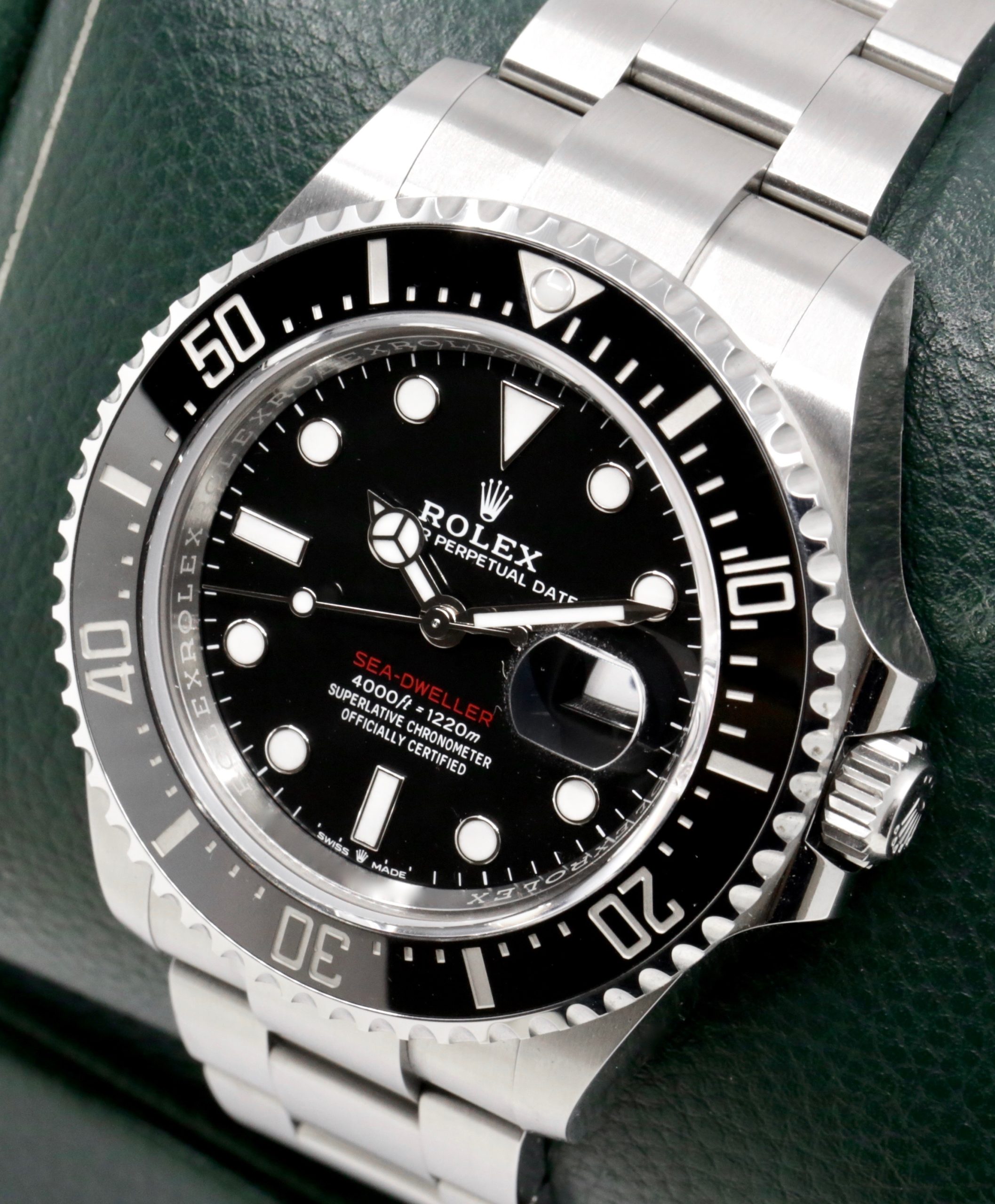 Rolex Sea-Dweller 43, in Stainless Steel, Black Ceramic Bezel, Black Index Dial, on Stainless Steel Rolex Oyster Bracelet, Ref. 126600, Circa: 2024, with Box, Books, Rolex Warranty Card & Balance of 5 Year Rolex Factory Warranty *with barcode sticker still on - Image 3