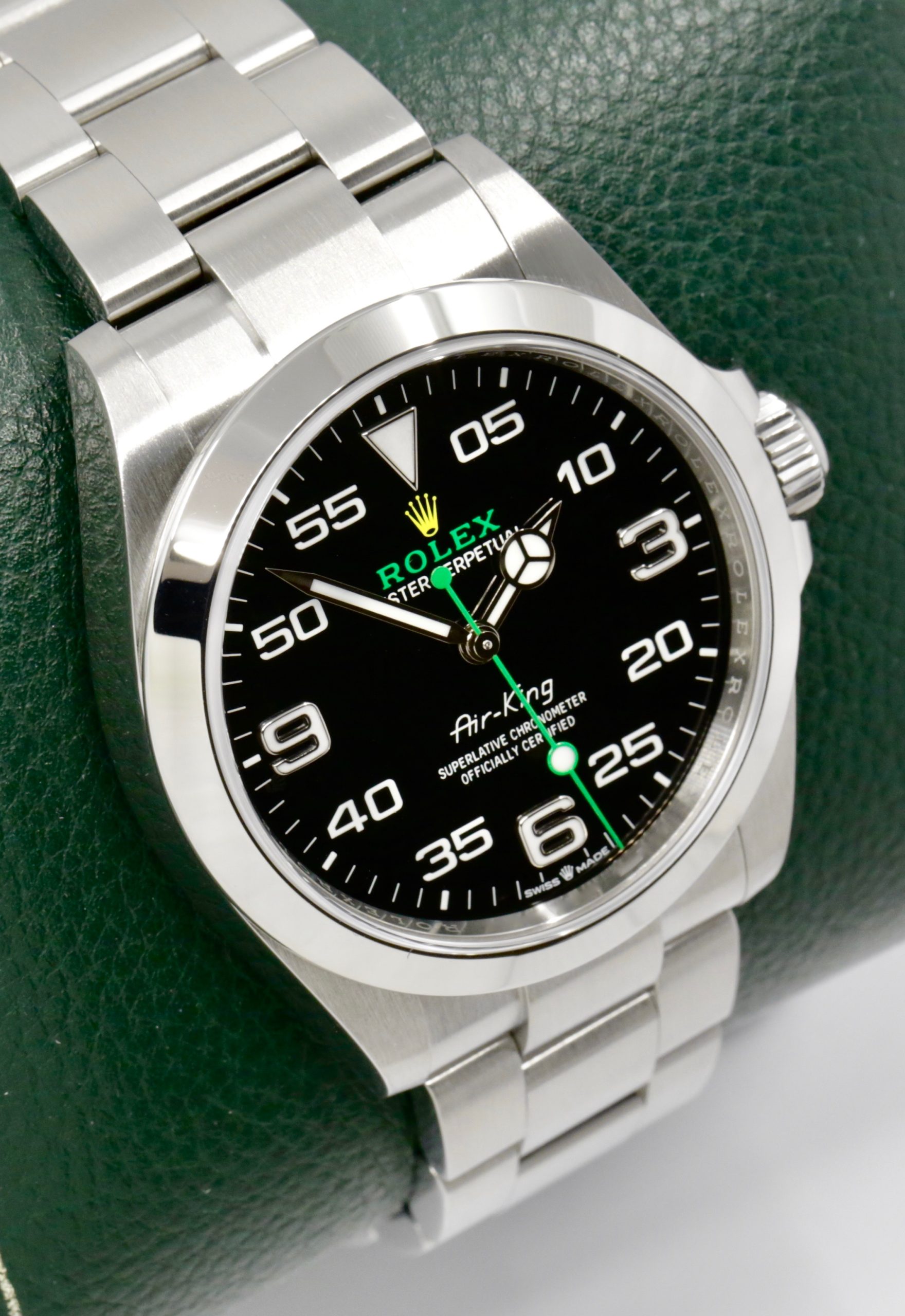 Rolex Air King, 40mm Stainless Steel Case with Crown Guards , Black Arab Dial, on Stainless Steel Rolex Oyster Bracelet, Ref. 126900, Circa: 2023, with Box, Books, Swing Tag, Rolex Warranty Card & Balance of 5 Year Rolex Factory Warranty - Image 3
