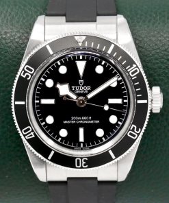 Tudor Black Bay Monochrome, 41mm, Stainless Steel, Black Index Dial, Black Bezel, on Black Tudor Rubber Strap with Stainless Steel Tudor Deployant, Ref. 7941A1A0NU, Circa: 2024, with Box, Books, Swing Tag, Tudor Warranty Card & Balance of 5 Year Tudor Factory Warranty