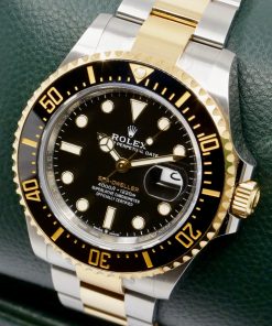Alternative view of Rolex Sea Dweller 43 "Anniversary" in Stainless Steel &18ct Yellow Gold, Black Index Dial on Stainless Steel & 18ct Yellow Gold Rolex Oyster Bracelet, Ref: 126603, Circa: 2021, Complete with Box, Papers, Swing Tags & Balance of 5 Year Rolex Factory Warranty.  - BIG DISCOUNT OFF $32,100 RRP!!