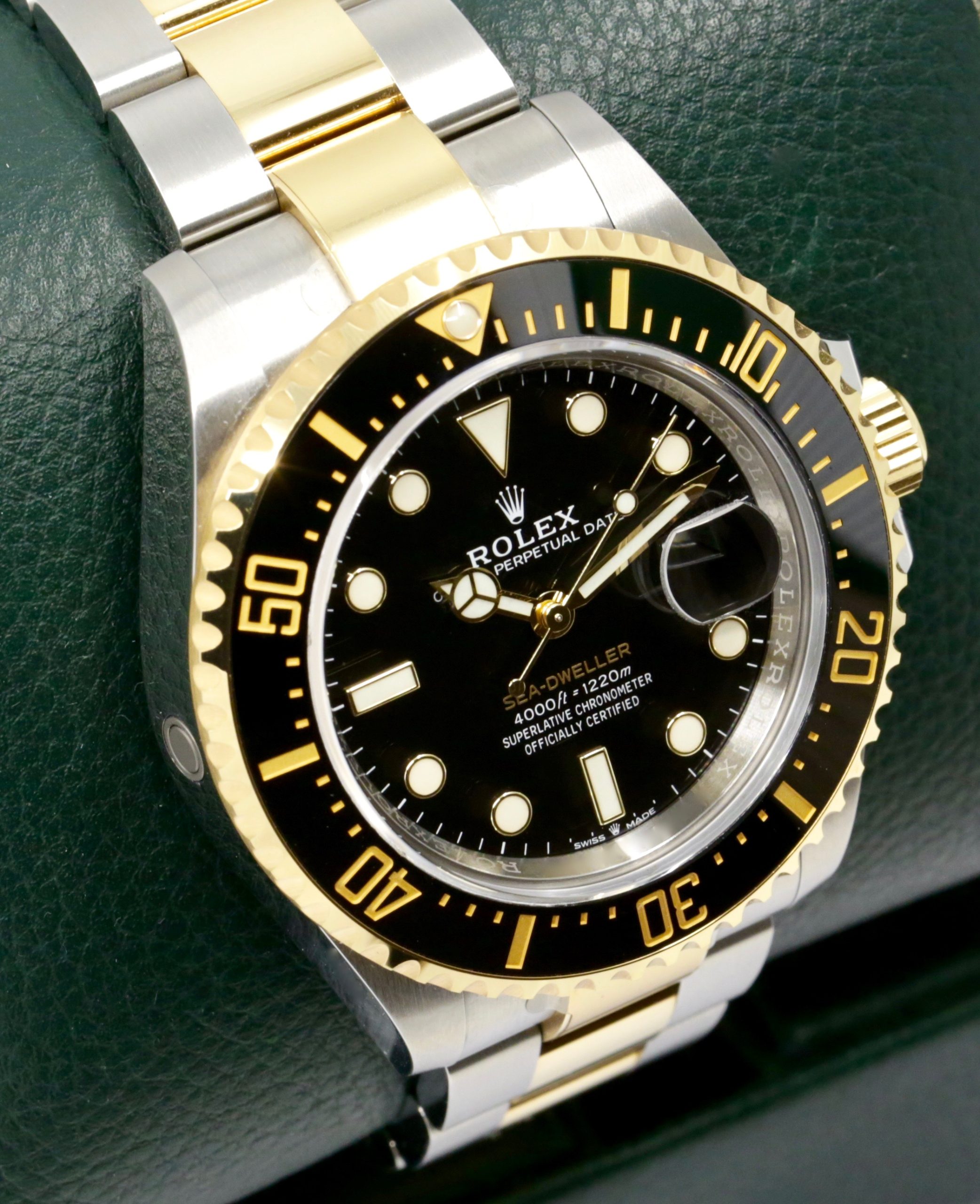Rolex Sea Dweller 43 "Anniversary" in Stainless Steel &18ct Yellow Gold, Black Index Dial on Stainless Steel & 18ct Yellow Gold Rolex Oyster Bracelet, Ref: 126603, Circa: 2021, Complete with Box, Papers, Swing Tags & Balance of 5 Year Rolex Factory Warranty. - BIG DISCOUNT OFF $32,100 RRP!! - Image 3