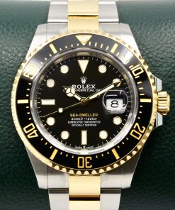 Rolex Sea Dweller 43 "Anniversary" in Stainless Steel &18ct Yellow Gold, Black Index Dial on Stainless Steel & 18ct Yellow Gold Rolex Oyster Bracelet, Ref: 126603, Circa: 2021, Complete with Box, Papers, Swing Tags & Balance of 5 Year Rolex Factory Warranty.  - BIG DISCOUNT OFF $32,100 RRP!!