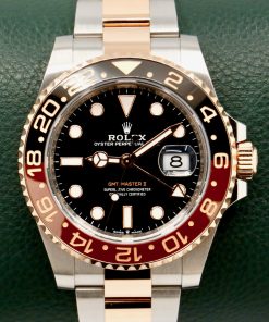 Rolex GMT-Master II "Rootbeer", in Stainless Steel & 18ct Everose Gold, Black Index Dial, with Black & Brown Ceramic Bezel, on Stainless Steel & 18ct Everose Gold Rolex Oyster Bracelet, Ref. 126711CHNR, Circa: 2022, with Box, Books, Rolex Warranty Card & Balance of 5 Year Rolex Factory Warranty