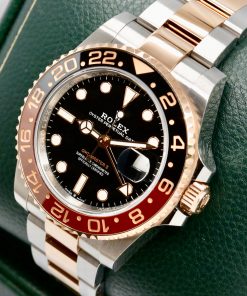 Alternative view of Rolex GMT-Master II "Rootbeer", in Stainless Steel & 18ct Everose Gold, Black Index Dial, with Black & Brown Ceramic Bezel, on Stainless Steel & 18ct Everose Gold Rolex Oyster Bracelet, Ref. 126711CHNR, Circa: 2022, with Box, Books, Rolex Warranty Card & Balance of 5 Year Rolex Factory Warranty
