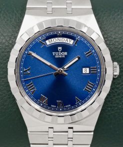 Tudor Royal 41, in Stainless Steel, Blue Roman Dial with Date & Day Display, on Stainless Steel Tudor Integrated Bracelet, Ref. 28600, Circa: 2024, Complete with Box, Books, Tudor Warranty Card & Balance of 5 Year Tudor Factory Warranty - $2,980 inc GST!!