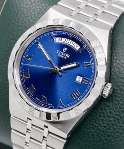 Alternative view of Tudor Royal 41, in Stainless Steel, Blue Roman Dial with Date & Day Display, on Stainless Steel Tudor Integrated Bracelet, Ref. 28600, Circa: 2024, Complete with Box, Books, Tudor Warranty Card & Balance of 5 Year Tudor Factory Warranty - $2,980 inc GST!!