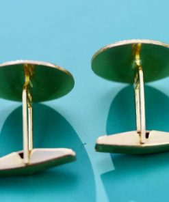 Alternative view of Cufflinks 0.875 21ct yellow gold weighing 10.55 grams. 19mm in diameter
