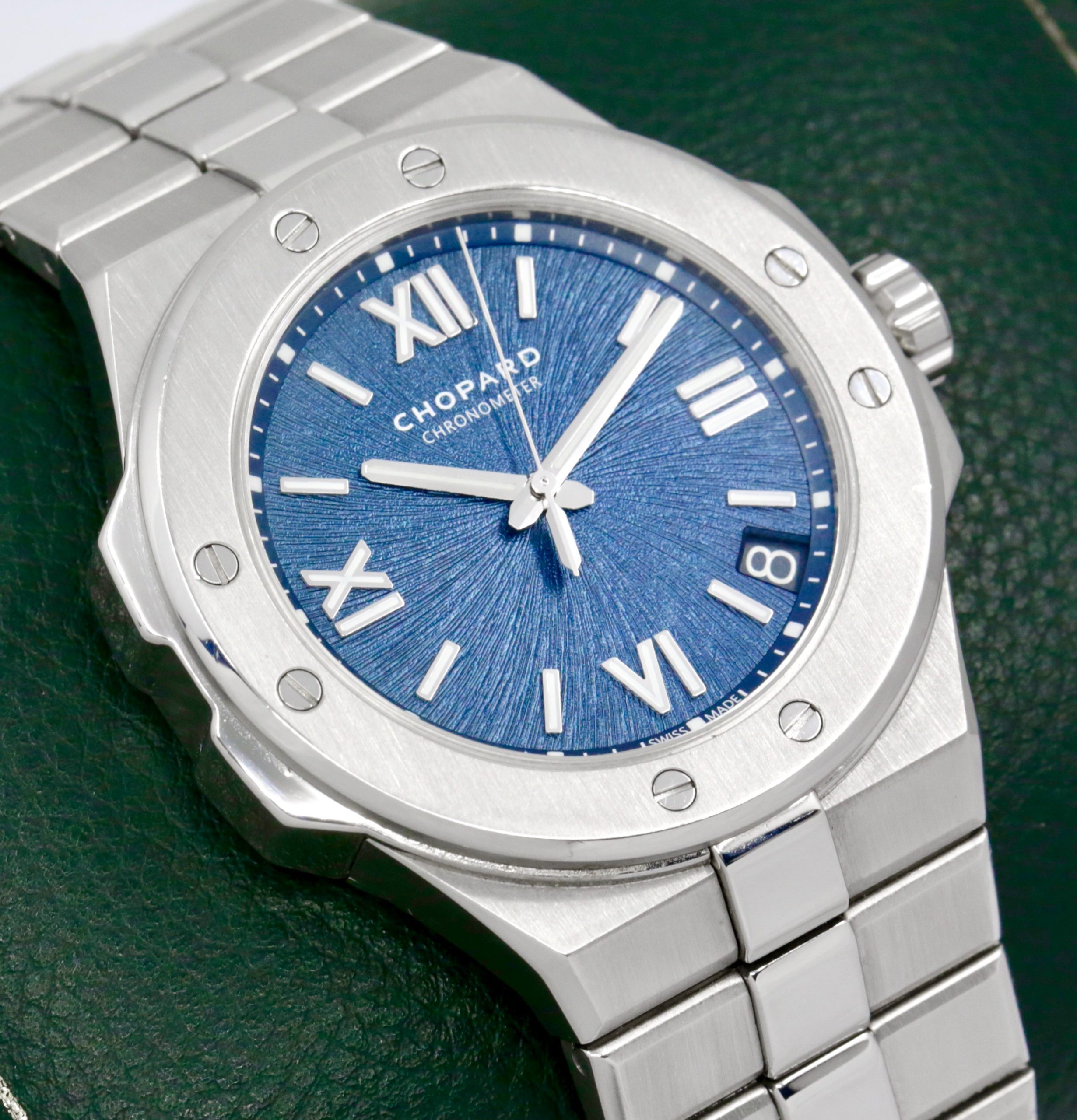 Chopard Alpine Eagle 41mm Automatic in Lucent Steel™ with a Blue Roman index dial, Integrated Chopard stainless steel bracelet with deployant clasp Ref: 298600-3001 Ca: 2019 (est), Watch Only- $8,900 inc GST - Image 3