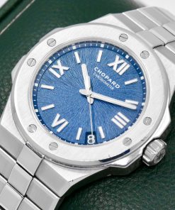Alternative view of Chopard Alpine Eagle 41mm Automatic in Lucent Steel™ with a Blue Roman index dial, Integrated Chopard stainless steel bracelet with deployant clasp Ref: 298600-3001 Ca: 2019 (est), Watch Only- $8,900 inc GST