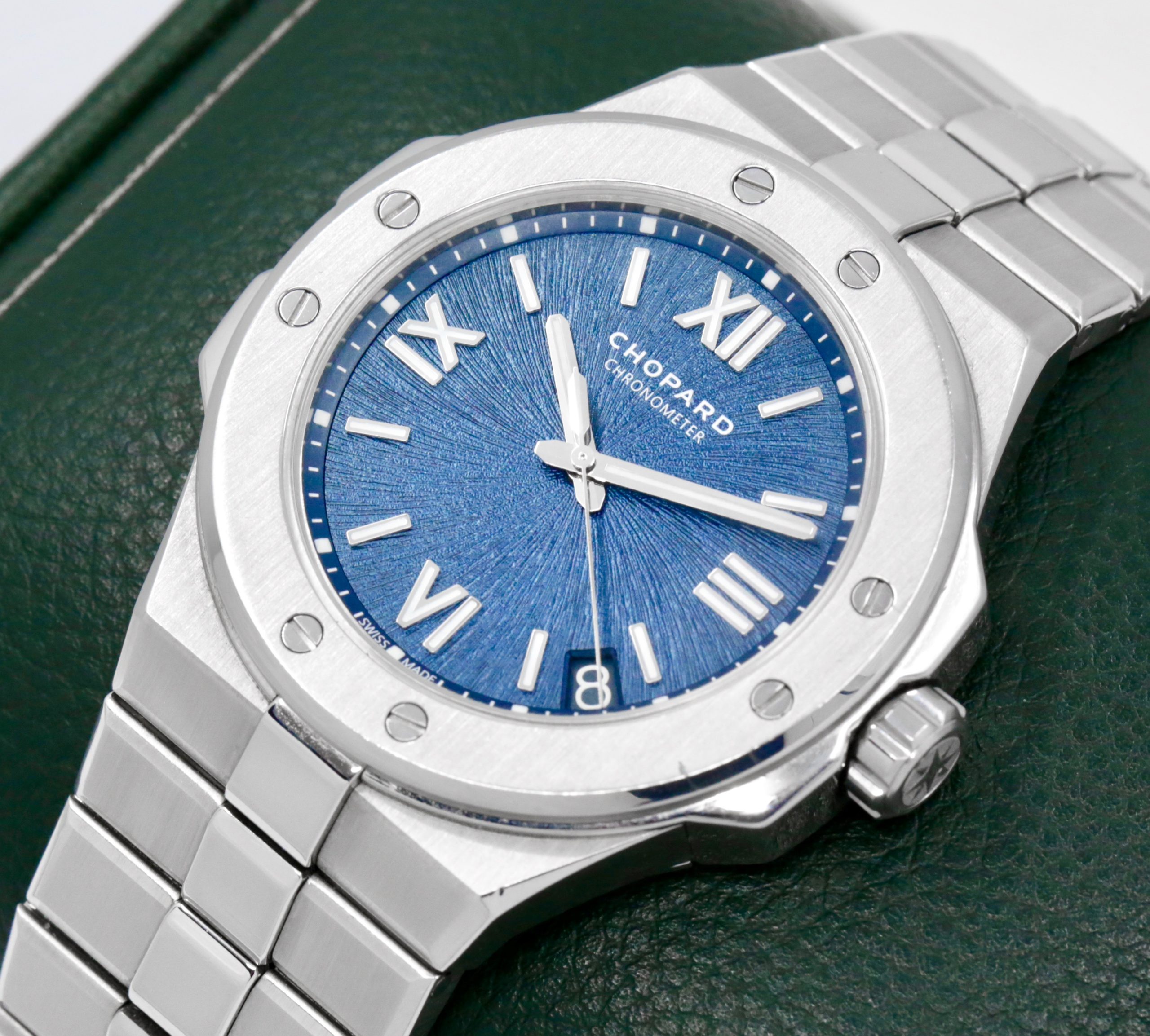 Chopard Alpine Eagle 41mm Automatic in Lucent Steel™ with a Blue Roman index dial, Integrated Chopard stainless steel bracelet with deployant clasp Ref: 298600-3001 Ca: 2019 (est), Watch Only- $8,900 inc GST - Image 2