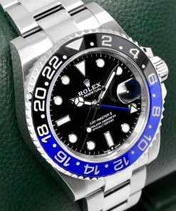 Alternative view of Rolex GMT-Master II "Batman", Stainless Steel, Black Index Dial, Blue & Black Ceramic Bezel, on Stainless Steel Rolex Oyster Bracelet, Ref. 126710BLNR, Circa: 2022, with Box, Books, Swing Tag, Rolex Warranty Card & Balance of 5 Year Rolex Warranty