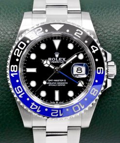 Rolex GMT-Master II "Batman", Stainless Steel, Black Index Dial, Blue & Black Ceramic Bezel, on Stainless Steel Rolex Oyster Bracelet, Ref. 126710BLNR, Circa: 2022, with Box, Books, Swing Tag, Rolex Warranty Card & Balance of 5 Year Rolex Warranty