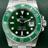 Rolex Submariner Date, "HULK", Stainless Steel, Green Index Dial, Green Ceramic Bezel, on Stainless Steel Rolex Oyster Bracelet, Ref. 116610LV, Circa: 2016, with Box & Papers
