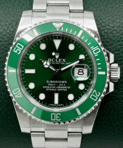 Rolex Submariner Date, "HULK", Stainless Steel, Green Index Dial, Green Ceramic Bezel, on Stainless Steel Rolex Oyster Bracelet, Ref. 116610LV, Circa: 2016, with Box & Papers