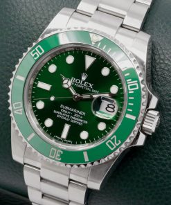 Alternative view of Rolex Submariner Date, "HULK", Stainless Steel, Green Index Dial, Green Ceramic Bezel, on Stainless Steel Rolex Oyster Bracelet, Ref. 116610LV, Circa: 2016, with Box & Papers