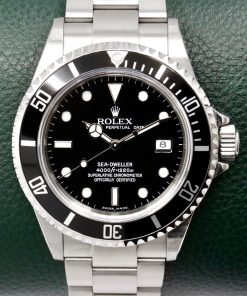 Rolex Oyster Perpetual Sea-Dweller, 40mm, Stainless Steel, Black Index Dial on Stainless Steel Rolex Oyster Bracelet, Ref.16600, Circa: 2005, Complete with Box, Books, Anchor Swing Tag, Rolex Warranty Card, Rolex Service Card & Rolex Service Papers