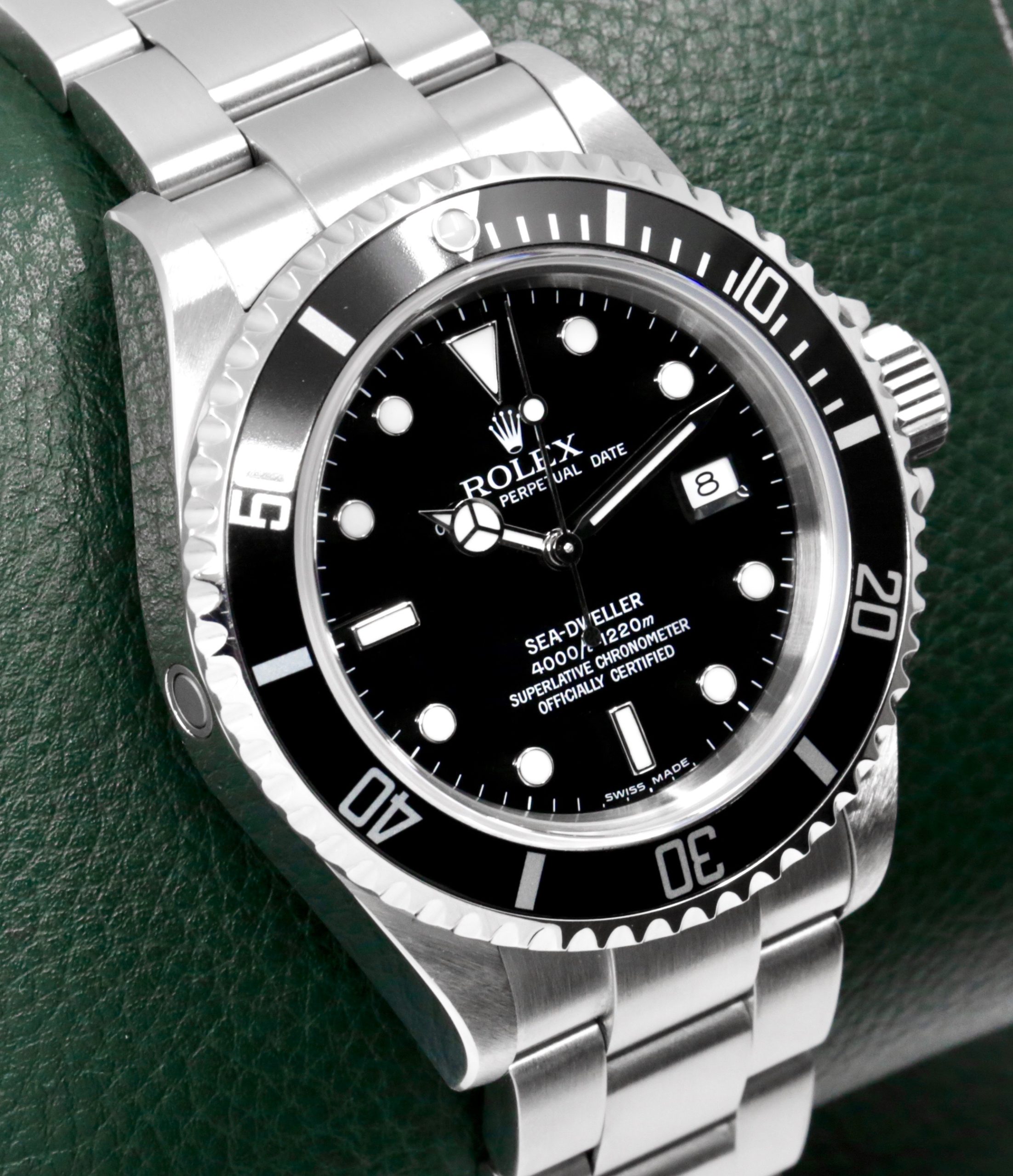 Rolex Oyster Perpetual Sea-Dweller, 40mm, Stainless Steel, Black Index Dial on Stainless Steel Rolex Oyster Bracelet, Ref.16600, Circa: 2005, Complete with Box, Books, Anchor Swing Tag, Rolex Warranty Card, Rolex Service Card & Rolex Service Papers - Image 2