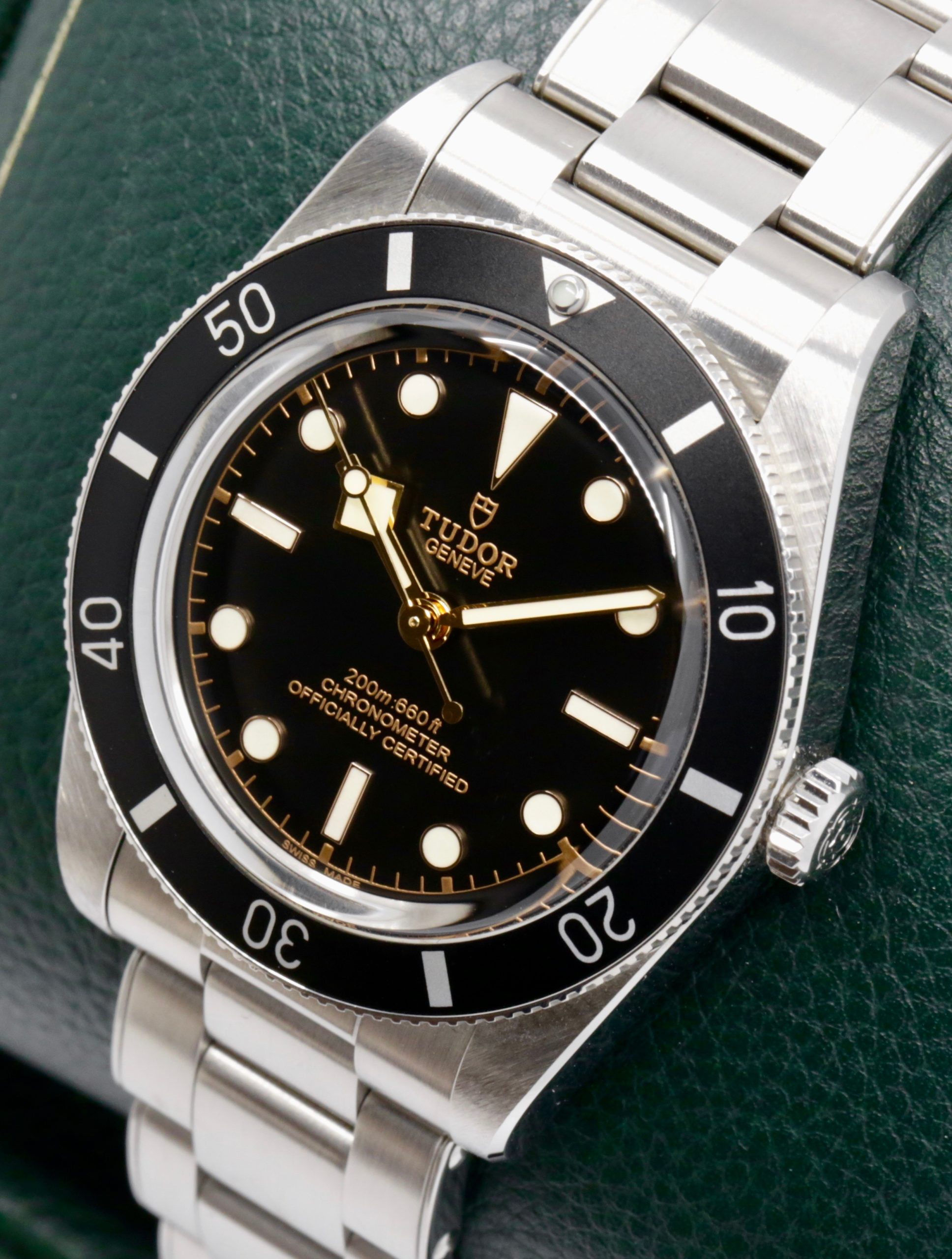 Tudor Black Bay 54, Stainless Steel, Black Index Dial, Black Bezel, on Stainless Steel Tudor Oyster Style Bracelet, Ref. 79000N, Circa: 2023, with Box, Books, Tudor Warranty Card, & Balance of 5 Year Tudor Factory Warranty - Image 3