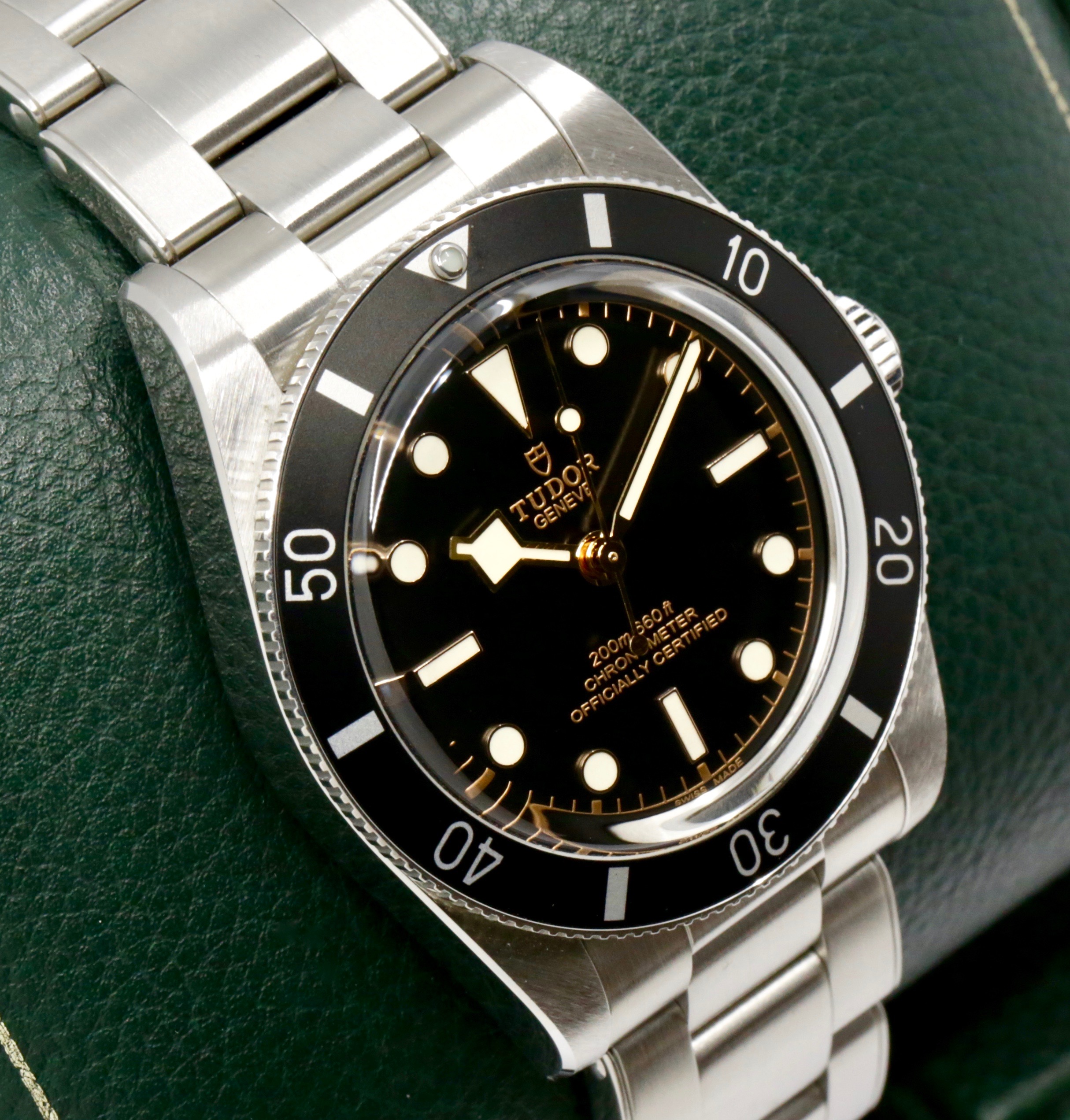 Tudor Black Bay 54, Stainless Steel, Black Index Dial, Black Bezel, on Stainless Steel Tudor Oyster Style Bracelet, Ref. 79000N, Circa: 2023, with Box, Books, Tudor Warranty Card, & Balance of 5 Year Tudor Factory Warranty - Image 2