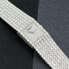 Piaget Mecanique ultra-thin ladies 18ct white gold watch with fully integrated factory set pavé-set diamond bracelet, diamond dial and matching clasp, est. 9.30 carats, VS clarity diamonds. Ref: 4154 N, Circa: 1990’s