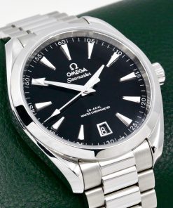 Omega Seamaster Aqua Terra 150 metre in Stainless steel 41mm case, black index dial on a Omega Stainless Steel Bracelet. Ref:  220.10.41.21.01.002. Ca. 2024, Box, Book, Omega Warranty Cards & Balance of 5 Year Omega Factory Warranty