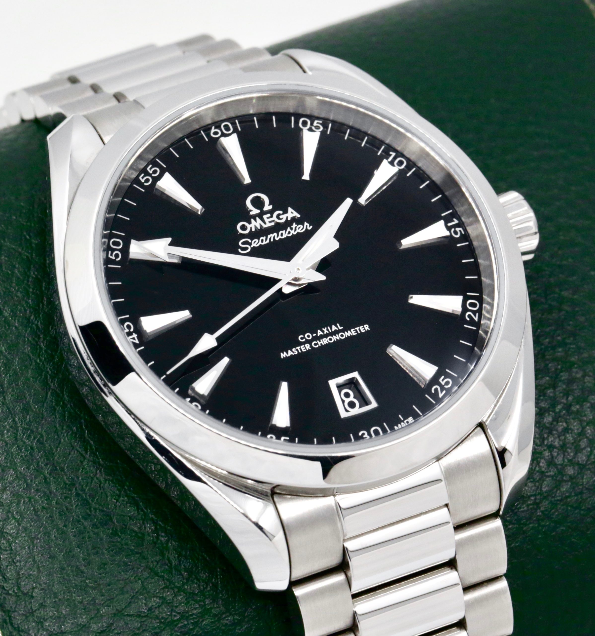 Omega Seamaster Aqua Terra 150 metre in Stainless steel 41mm case, black index dial on a Omega Stainless Steel Bracelet. Ref: 220.10.41.21.01.002. Ca. 2024, Box, Book, Omega Warranty Cards & Balance of 5 Year Omega Factory Warranty