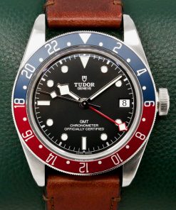 Tudor Black Bay GMT "Pepsi", 41mm Stainless Steel Case, Black Index Dial, Blue & Red Bezel, on Tudor Leather Strap with Stainless Steel Tudor Deployant, Ref. 79830RB, Circa: 2020, with Box & Papers
