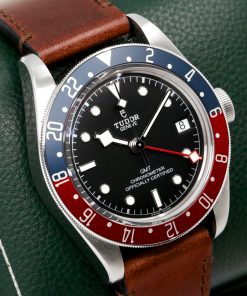 Alternative view of Tudor Black Bay GMT "Pepsi", 41mm Stainless Steel Case, Black Index Dial, Blue & Red Bezel, on Tudor Leather Strap with Stainless Steel Tudor Deployant, Ref. 79830RB, Circa: 2020, with Box & Papers