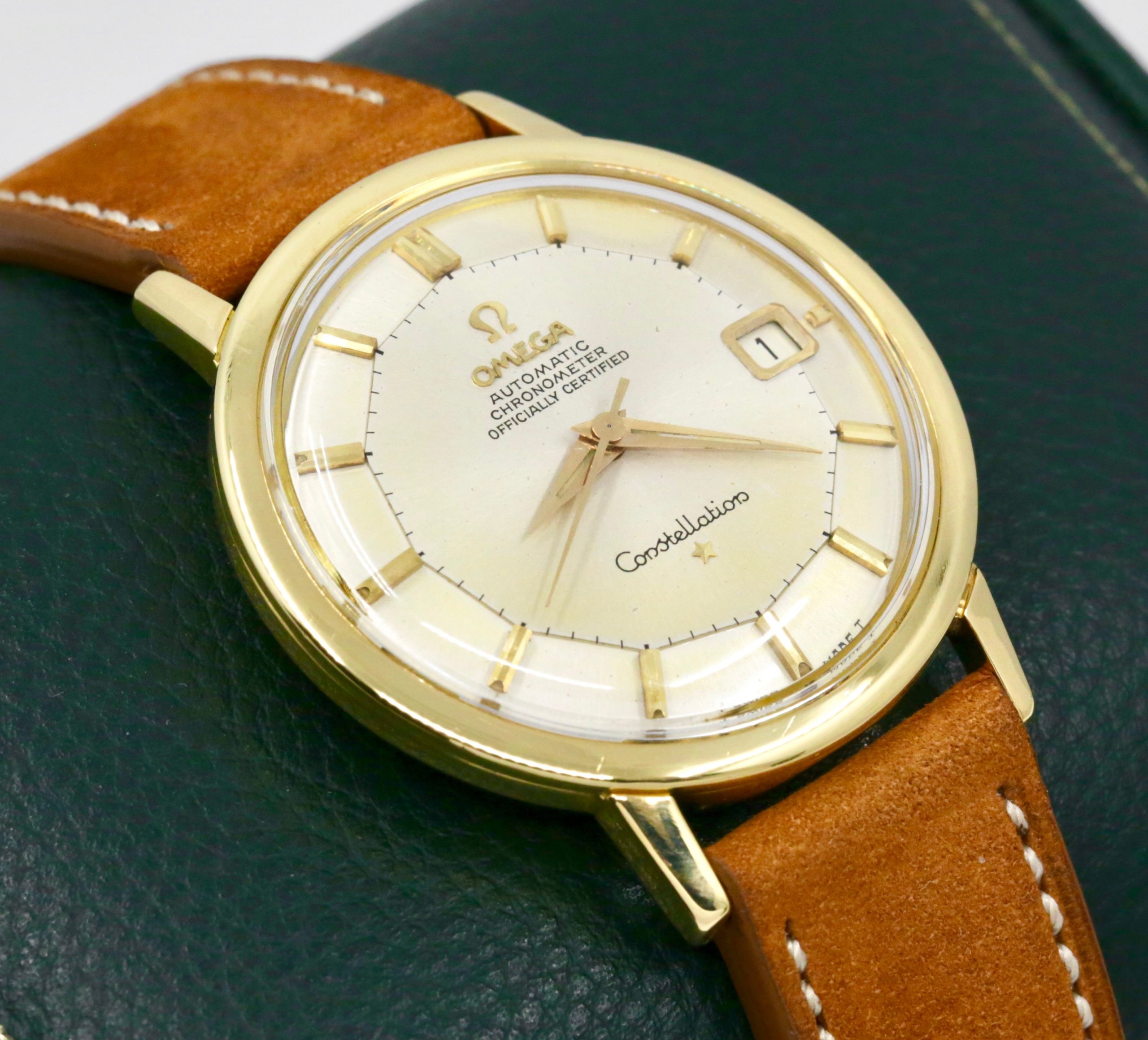 Omega Constellation Pie Pan 18ct 0.750 Yellow Gold, Circa: 1967 - Image 2