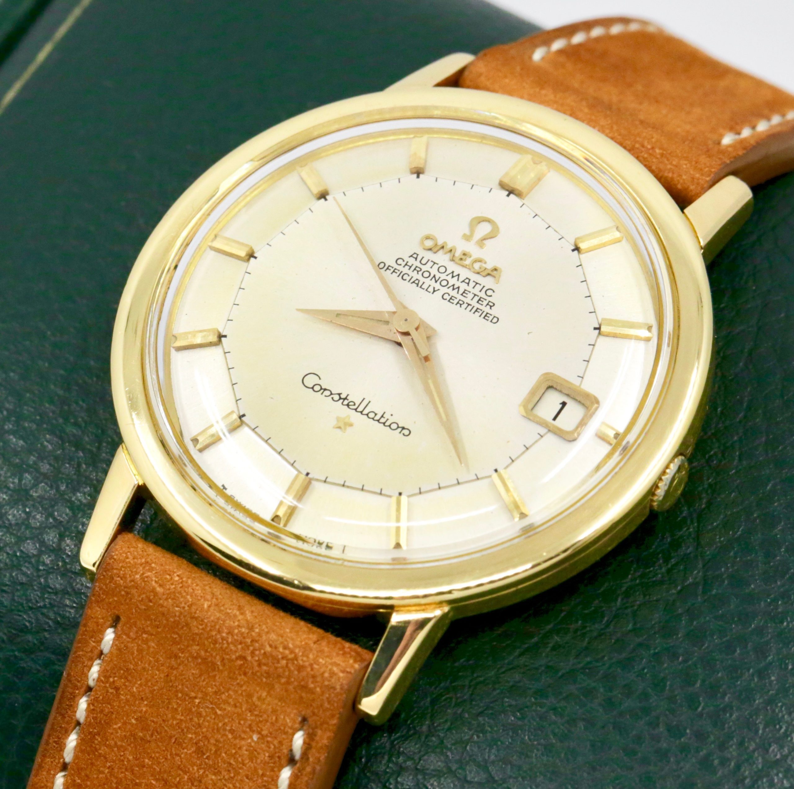 Omega Constellation Pie Pan 18ct 0.750 Yellow Gold, Circa: 1967
