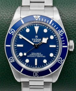Tudor Black Bay 58, Stainless Steel, 39mm, Blue Index Dial, Blue Aluminium Bezel, on Stainless Steel Tudor Oyster Bracelet, Ref 79030B, Circa: 2020, with Box, Books, & Tudor Warranty Card